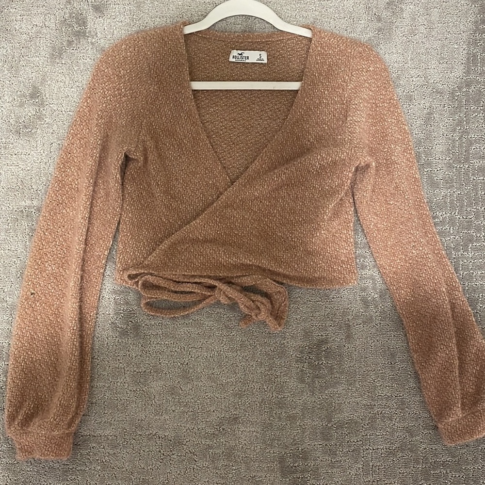 Cardigan Front Tie Sweater